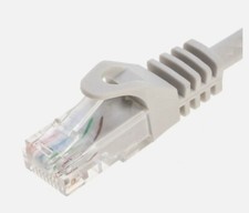 LOT of 10 CAT6 550Mhz RJ45 Patch Cable Light Gray 10FT - 100 COPPER