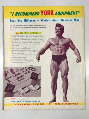 Strength and Health Magazine June 1953: Vintage Body Building, Eddie Sylvester - Imagen 2 de 3