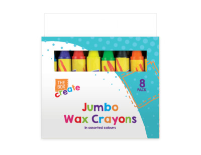 GROSSPREIS 80 x Jumbo Wachsmalstifte, verschiedene Farben hell ungiftig