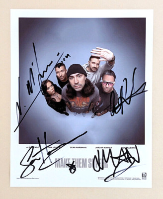 MAKE THEM SUFFER SIGNED 8x10'' PHOTO Metalcore Band FUNERAL Apart SOULS COA