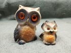 Vintage Roseline California Pottery Big Eyed Owls USA — photo 1