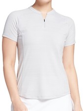 Slazenger Womens Core Textured Blade Fashion Golf Polo Lt Grey Heather XL 45