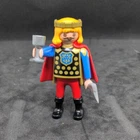 Vintage Playmobil Castle Dastardly Dragon Prince Figure 1993 Red Gold w/Cap