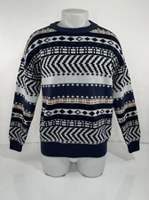 AELFRIC EDEN  - Knit Geometric Lg. Pullover Sweater