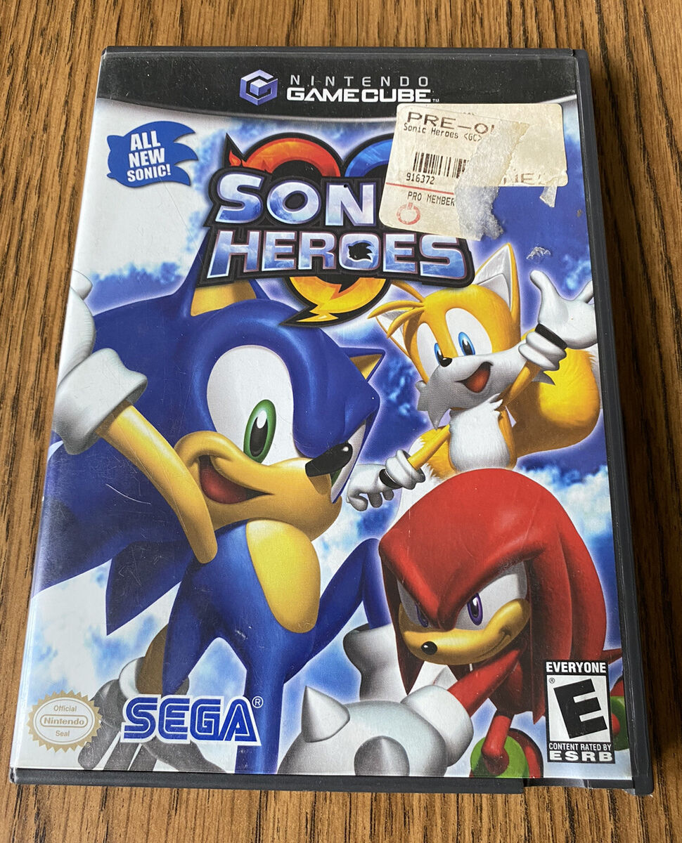 Sonic Heroes (Nintendo GameCube, 2004) COMPLETE! Tested & Working! In DVD  box 696554821958