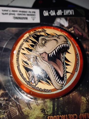 RARE Jurassic World CAMP CRETACEOUS T-REX Light-Up YO-YO - IN OVP - Bild 2 von 4