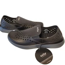 Ccilu Black Kaza Hubbard Slip-on Sneaker Light Breathable Trainers  Men Size 10