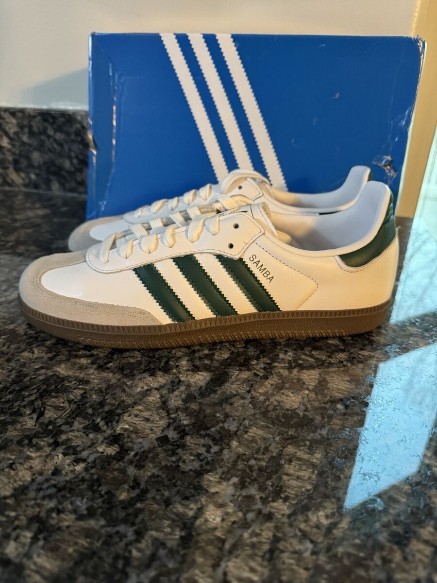 adidas Originals Samba OG Cloud White Collegiate Green adidas Originals Samba OG Cloud White Collegiate Green