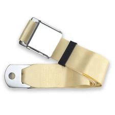 RetroBelt Ivory Aviation Lap Seat Belt 75" No Hardware Seatbelt Safety Classic