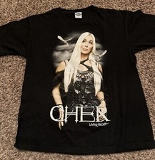 Vintage Cher 2002 Living Proof Farewell Tour Concert T Shirt Made in USA Size L