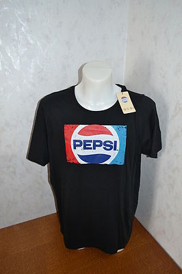 Pepsi Cola Herren-T-Shirt Baumwolle schwarz oder weiß Gr. 2XL, 3XL   NEU