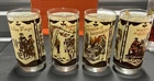 Vintage Coca Cola Heritage Series Drinking Glasses Spirit of 1776 -Set Of 4-RARE