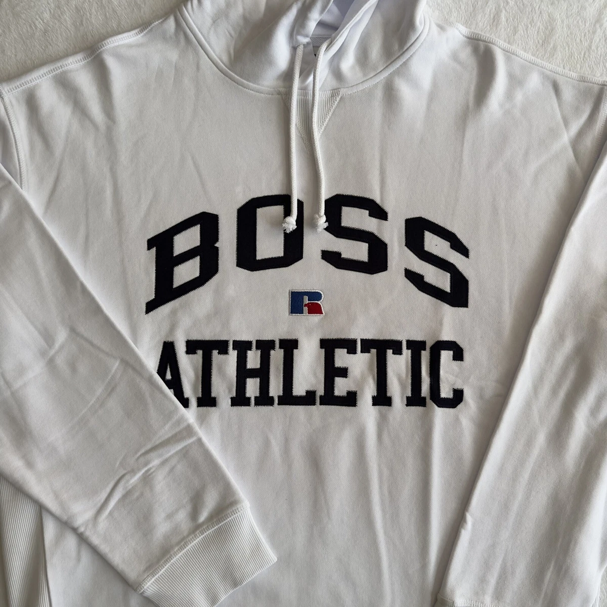 Hugo Boss X Russell Athletic WHITE Sweatshirt Men s Multiple Sizes