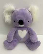 Hallmark Koala 10" Plush Valentine's Day Purple Stuffed Toy w/ White Heart