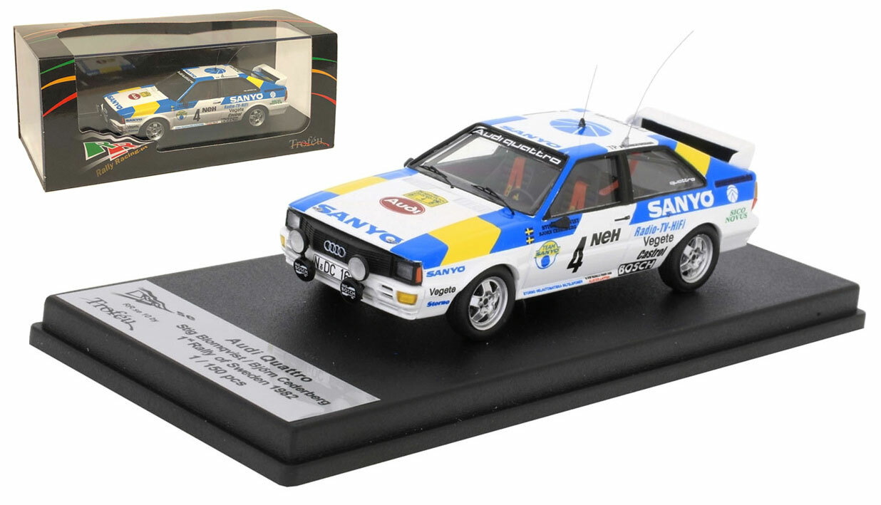 Trofeu RRSE10 Audi Quattro Winner Sweden Rally 1982 - Stig Blomvist 1/43 Scale