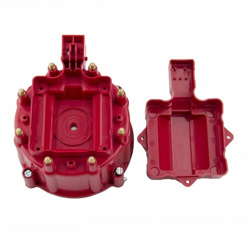 Red Male HEI Distributor Cap Coil And Rotor For SBC 283 307 350 400 BBC 454 396 - Picture 5 of 7