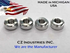 1/8 NPT QTY:4 ALUMINUM FEMALE WELD ON / WELD IN FLANGE FITTING BUNG,LOW PROFILE