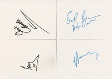 Hot Chocolate Autogramme signed (4x) 10x15 cm Karteikarten