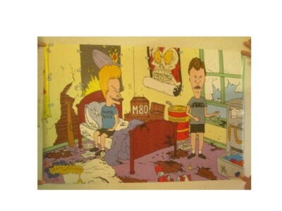 Beavis And Butthead Poster Sitting In Trashed Bedroom & | eBay
