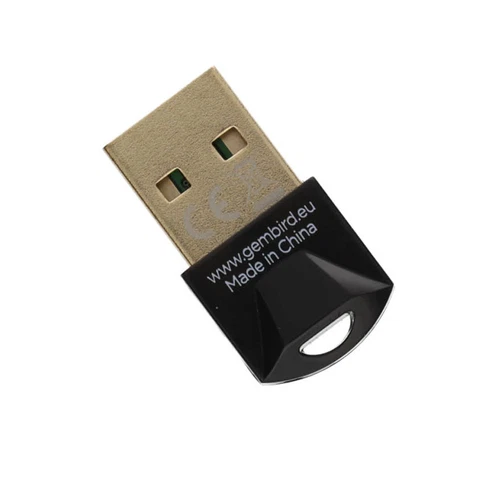 Gembird Bluetooth v5.0 USB Dongle 20m Range Slimline Low Power Adapter for PC