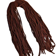 Wool Strips Rug Hooking DEEP RUST #5420, 18" long #4 Blade Cut 50 ct. Dorr Mill