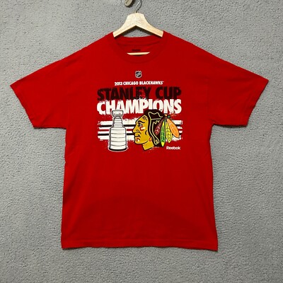 Chicago Blackhawks 2013 Stanley Cup Champions Reebok T-shirt