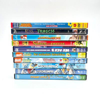 Kinderfilme DVD Spongebob Schlümpfe Shrek Ice Age Stuart Little 3 uvm. Bundle