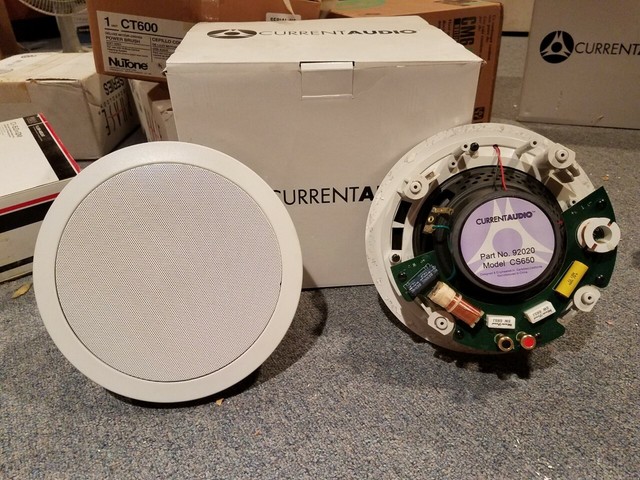 Pair Current Audio Cs650 6 5 Low Profile In Ceiling Speaker