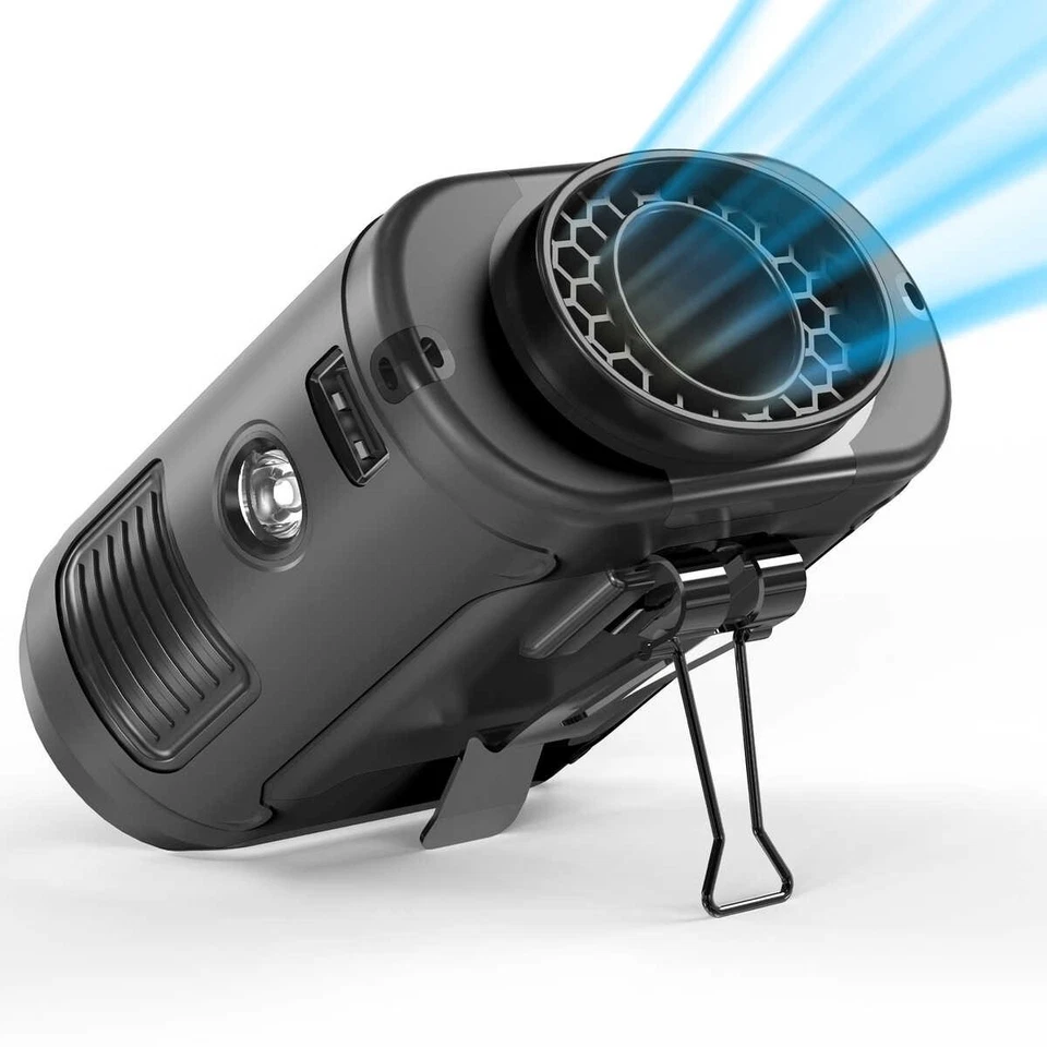 Portable Waist Fan Clip on Wearable Belt Personal Fan 10000mAh Battery 8-40h Use - Image 3 of 4