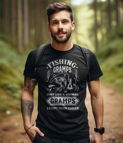 Fishing Gramps Just Like Me t-shirt - Funny and Experienced! Funny t-shirt, Unis - Picture 19 of 90
