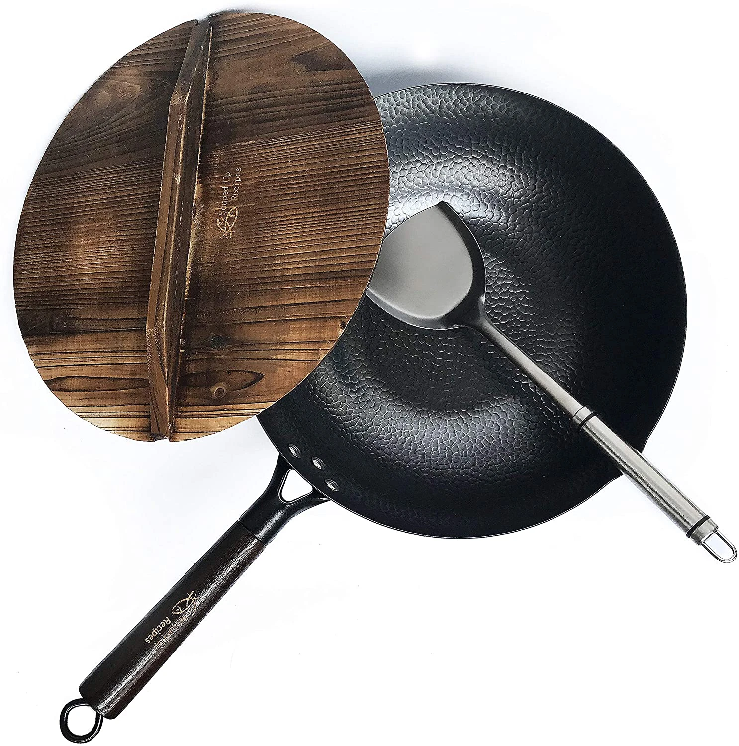 3-in-1 Flat Bottom Wok For Electric Induction Gas Stoves Lid Souped Up Recipes