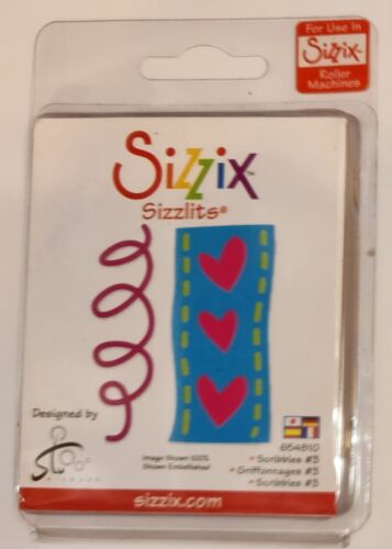 Sizzix Sizzlits Scribbles Die # 654810 (Hearts) - Picture 1 of 2