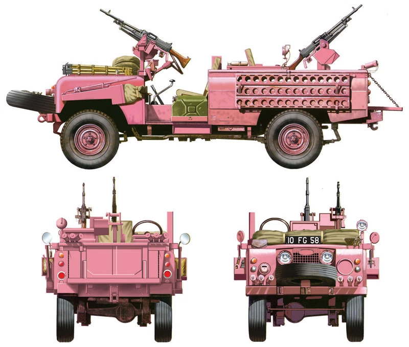 Italeri 6501 Land Rover Serie II 109 ' Rosa Panther' 1/35 Scala Plastica Kit - Immagine 3 di 4