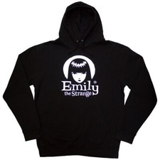 Emily The Strange Halo Logo Sweatshirt Black New