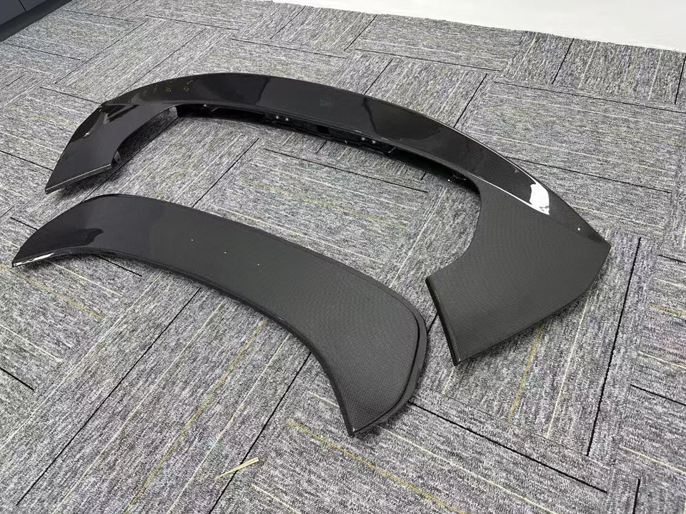 For Ferrari SF90 Real Carbon Fiber Rear Spoiler Tail Trunk Lip Wing 2020-2024 - Image 3 of 4