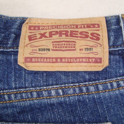 Express Womens Jeans Size 9/10 Cotton Flared Leg Low Rise