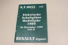RENAULT Espace 1989 Schaltpläne Werkstatthandbuch  7711092177