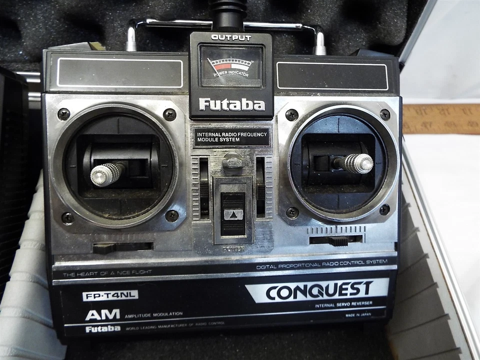 Pr Futaba Conquest FP-T4NL Aircraft AM Transmitters Radio Control Pad Controller - Image 4 of 4