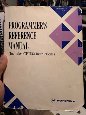 M68000 FAMILY PROGRAMMER'S REFERENCE MANUAL By Motorola Inc