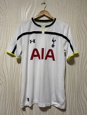 TOTTENHAM HOTSPUR 2014 2015 HOME FOOTBALL SHIRT SOCCER JERSEY UNDER ARMOUR sz L