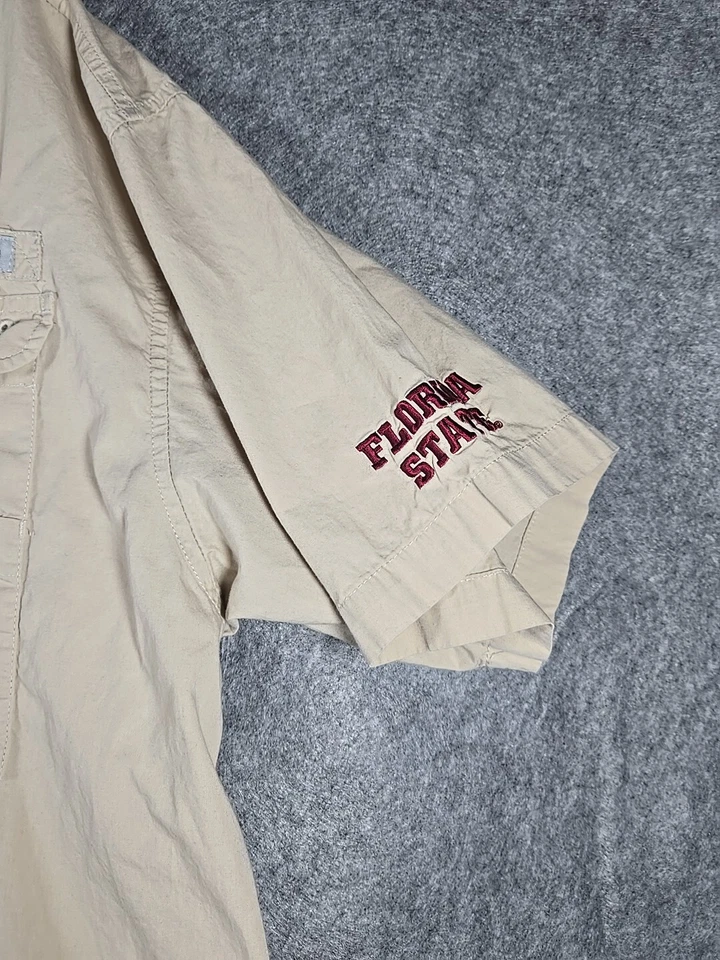 Equipo de pesca Columbia PFG Florida State Seminoles Performance talla XL crema caqui Foto 4 de 4