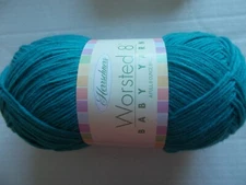 Herrschners Worsted 8 Baby yarn, Splash (teal),1 large skein (489 yds)