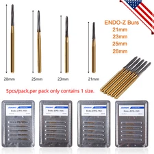5-10*Dental Endodontic ENDO-Z Tungsten Carbide Burs FG Bur High Speed 21-28mm ty