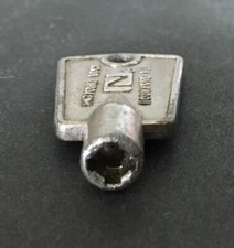 Vintage Refrigerator Freezer Key National Lock Rockford IL 4 Point Cabinet
