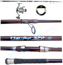 Kit Canna Pesca a Fondo Mambo + Mulinello Filo Carbonio Surfcasting Storione
