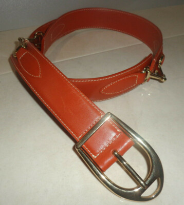 J.Mc.LAUGHLIN NEW WOMENS LEATHER BELT HORSE BIT DETAIL SIZE  display picture 1
