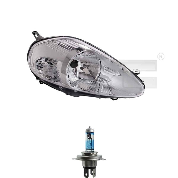 Scheinwerfer Rechts Chrom H4 FüR Fiat Grande Punto 199_ 199 Inkl. Osram Lampen-image
