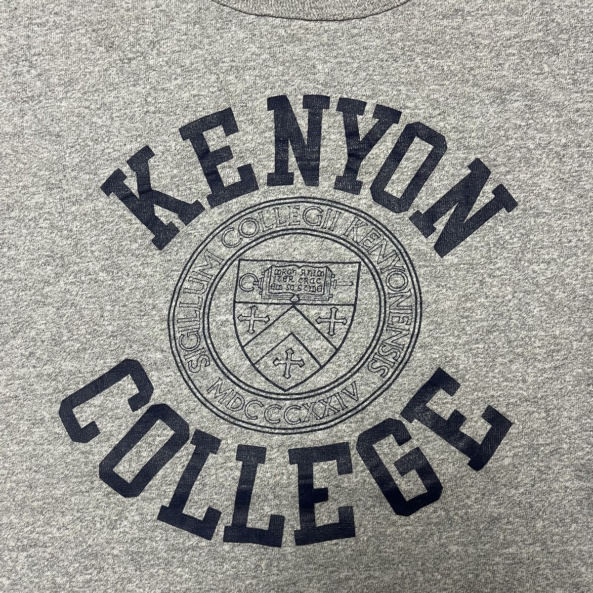 Vintage Champion Kenyon College Heather Gray T Shirt USA XL | eBay