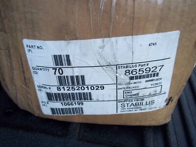 JWF RACKTECH    STABILUS   P/N  865927  90 LBS  4.3'' STROKE  12'2'' OPEN