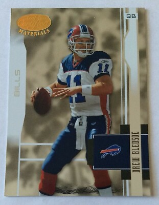 DREW BLEDSOE, 2003 LEAF CERTIFIED MATERIALS #13, BILLS